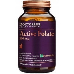 Doctor Life Active Folate 800 mcg - Aktywny Kwas Foliowy, 90 kapsułek