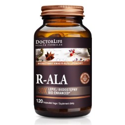 Doctor Life, R-ALA, kwas R-alfa liponowy, 120 kapsułek