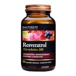 Doctor Life, Resveratrol MicroActive 200, 60 kapsułek