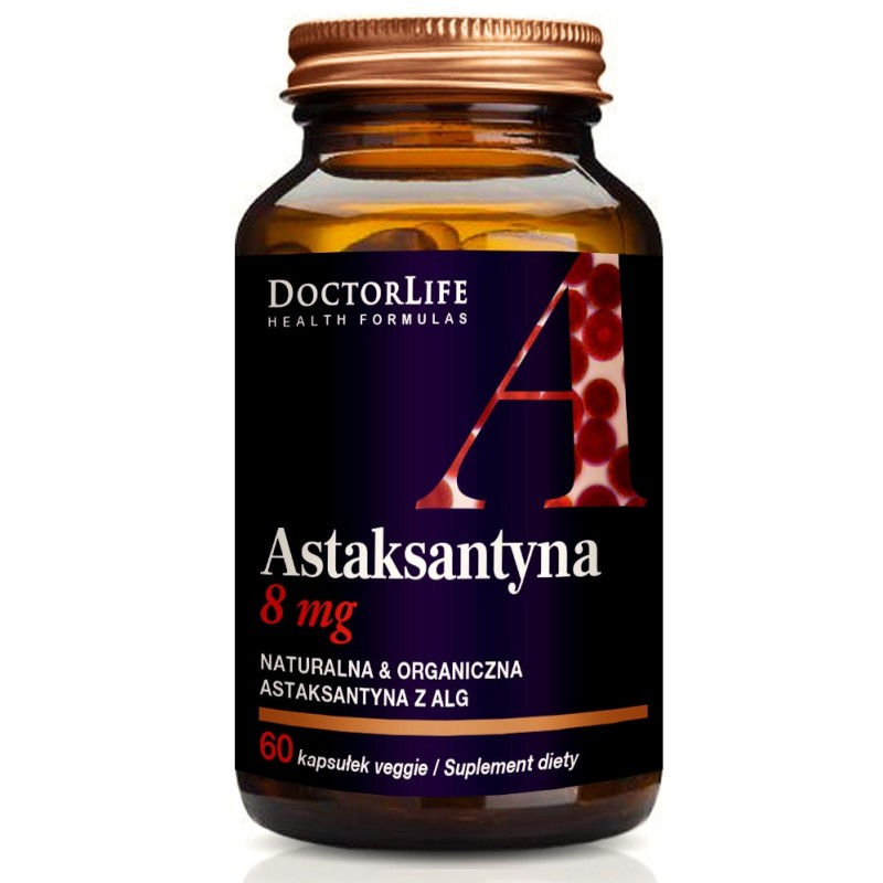 Doctor Life, Astaksantyna 8 mg, 60 kapsułek | Doctor Life