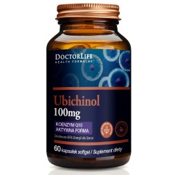 Doctor Life Ubichinol 100mg, aktywna forma koenzymu Co - Q10, 60 kapsułek