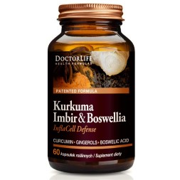 Doctor Life Kurkuma, Imbir, Boswellia, Infla Cell Defense, 60 kapsułek