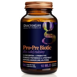 Doctor Life Pro+Pre Biotic, Probiotyk dla Całej Rodziny, 90 kapsułek