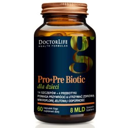 Doctor Life Pro+Pre Biotic, Probiotyk dla dzieci, 60 kapsułek