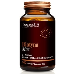 Doctor Life Biotyna Max (włosy, skóra, paznokcie) 5 mg, 100 tabletek