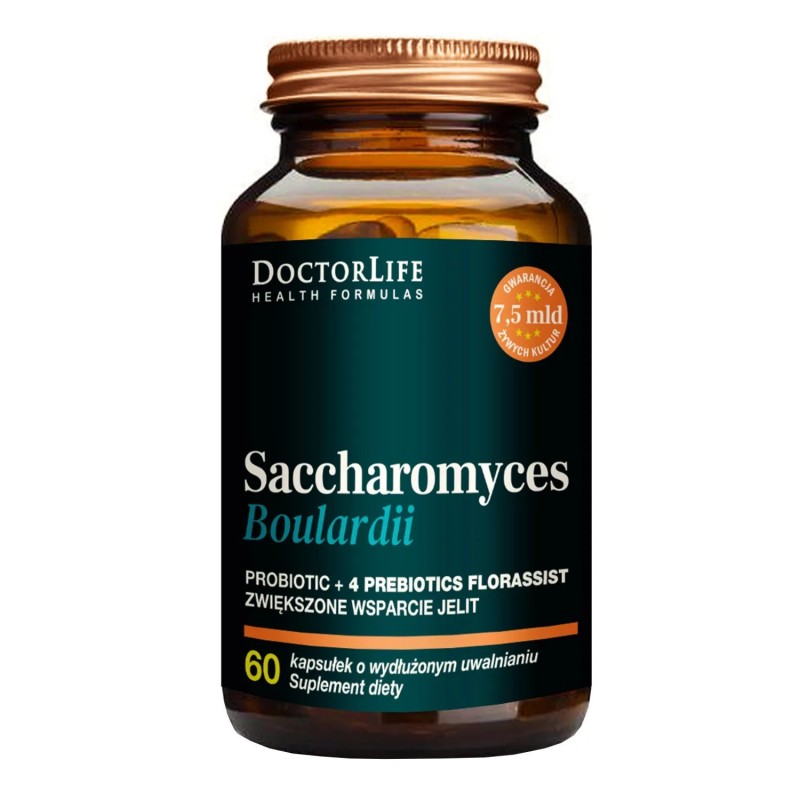 Doctor Life Saccharomyces Boulardii, 60 kapsułek | Doctor Life