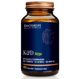 Doctor Life K&D 4000 Mega w oleju z czarnuszki, 60 kapsułek