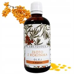 Złoto z Rokitnika Olej z miąższu owoców rokitnika 50 ml, Arcyzioła