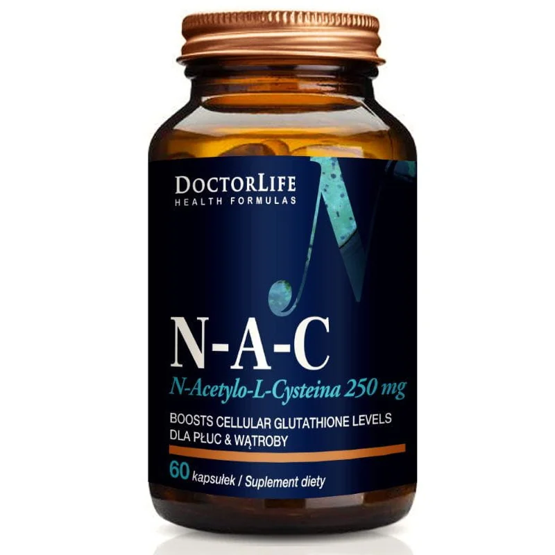 Doctor Life NAC N-Acetyl-L-Cysteina 250mg, 60 kaps | Doctor Life