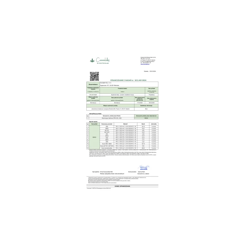 Olejek konopny SatiCann PRO 10ml | 