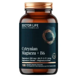 Doctor Life Cytrynian Magnezu + B6, 100 kaps.