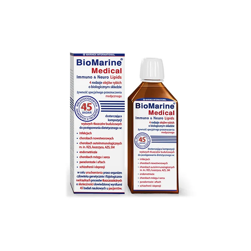 BioMarine Medical Immuno & Neuro Lipids, omega 3, 200ml | Marinex