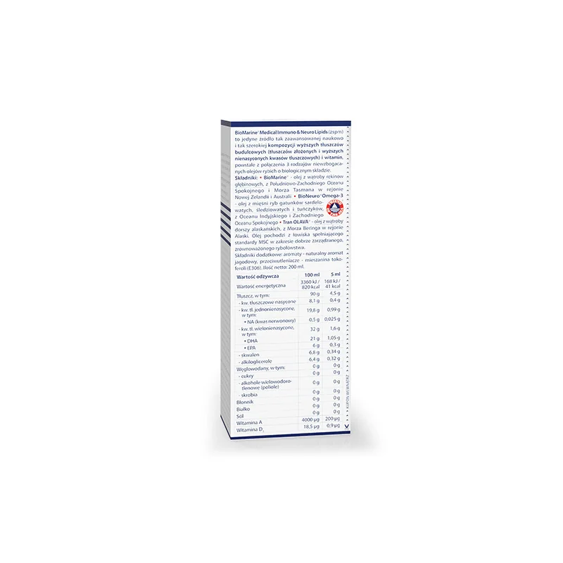 BioMarine Medical Immuno & Neuro Lipids, omega 3, 200ml | Marinex