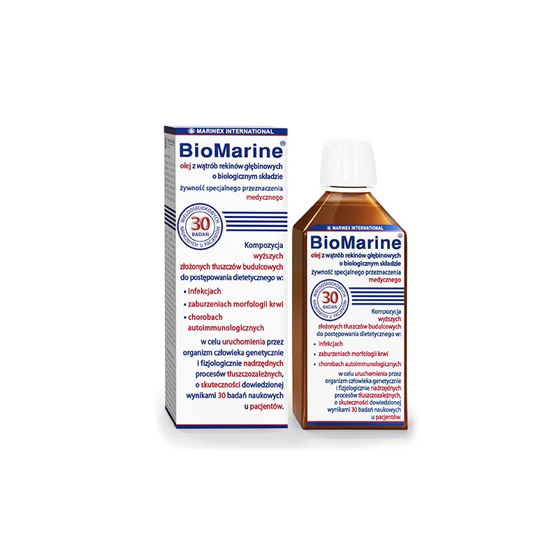 BioMarine Olej z Wątroby Rekinów Głębinowych, 100 ml | Marinex