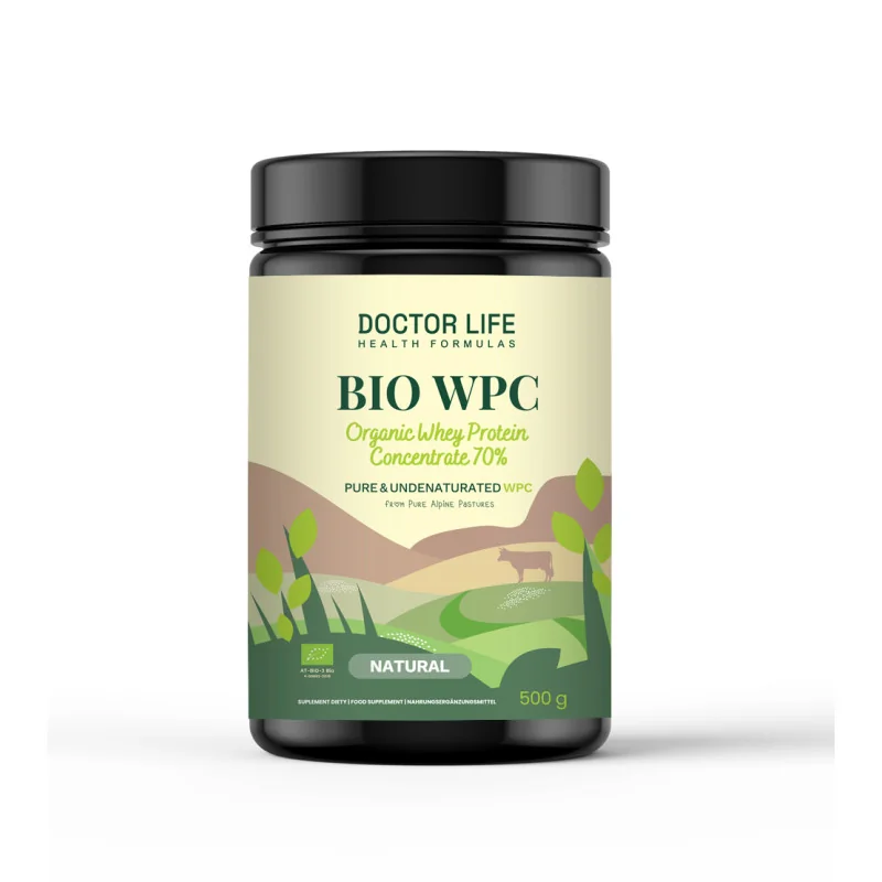Doctor Life Whey Protein BIO WPC, smak natural - Białko, 500g | Doctor Life