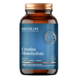 Doctor Life, Creatine Monohydrate, kreatyna 3000mg, 100 kapsułek