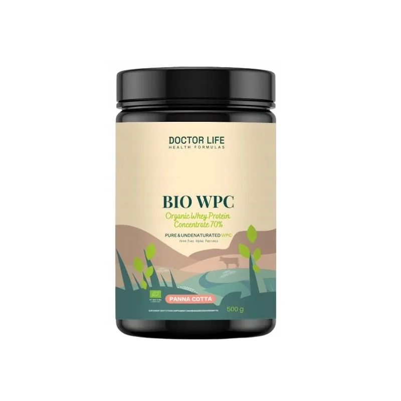 Doctor Life Whey Protein BIO WPC - Białko, smak Panna Cotta 500g | Doctor Life