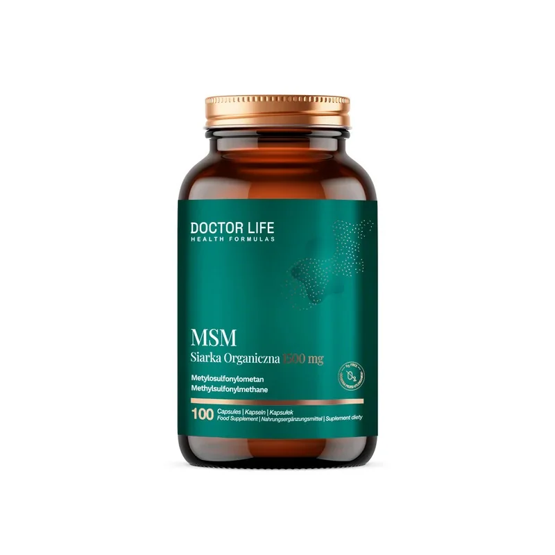 Doctor Life MSM Siarka Organiczna 1400 mg 100 kaps.